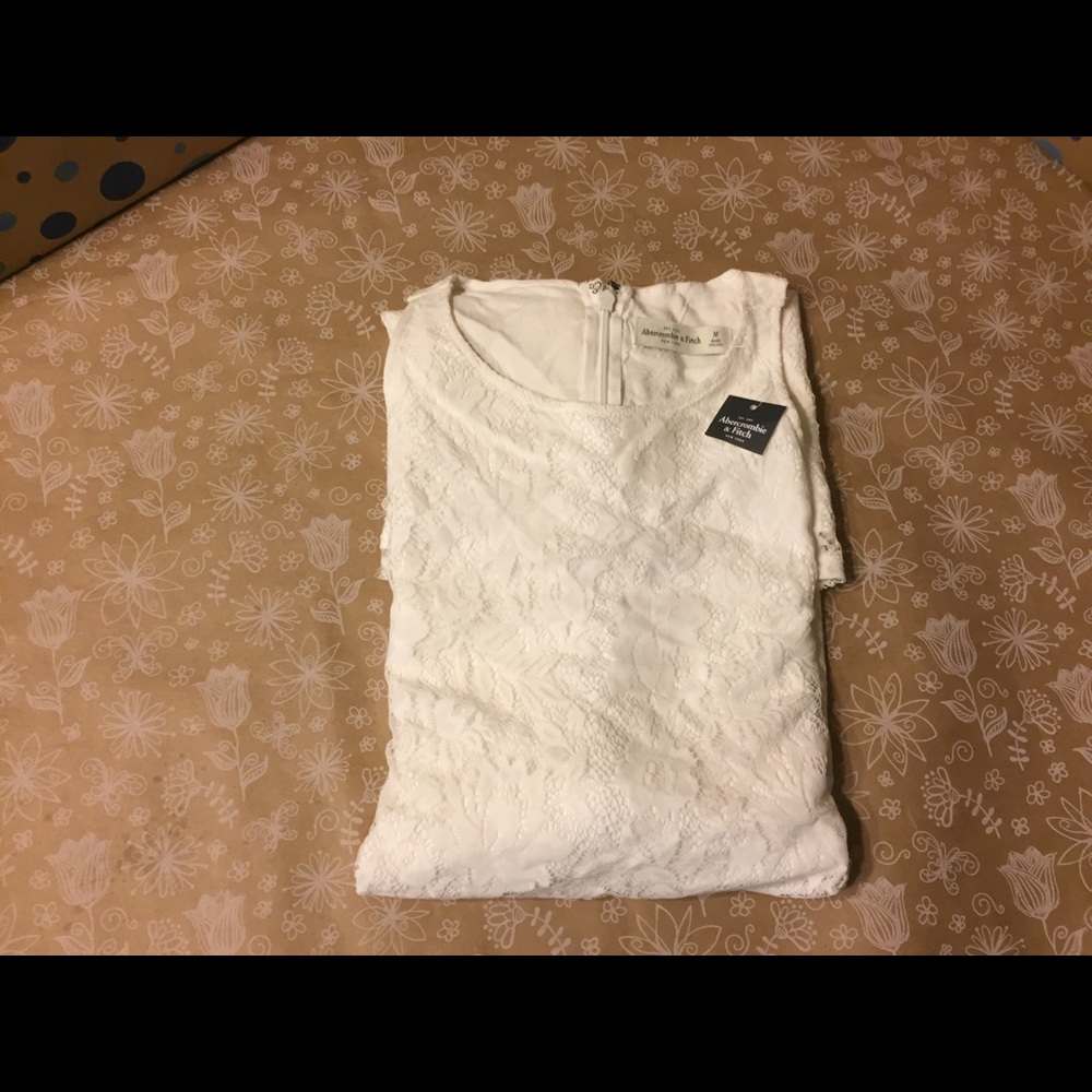 White Lace Abercrombie & Fitch Dress